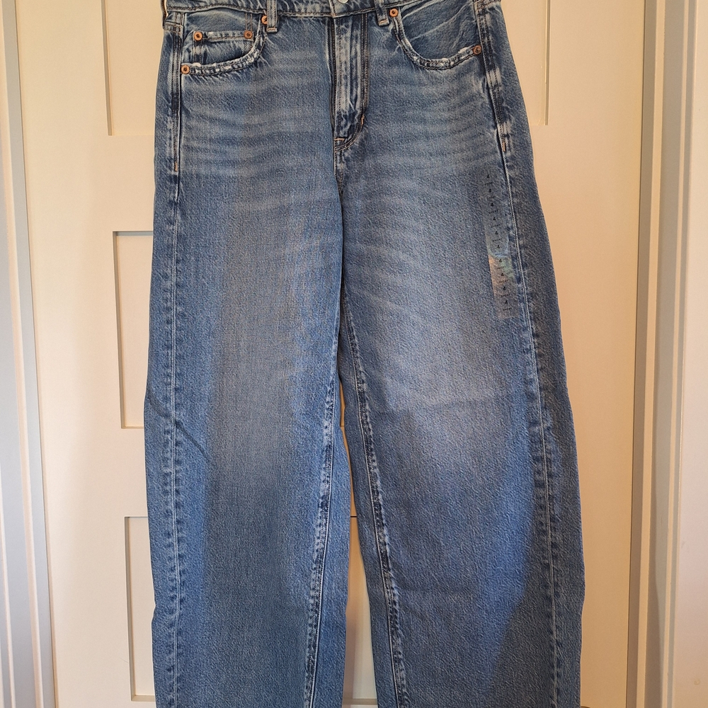 American Eagle Outfitters Blue Flare & Wide Leg Jeans